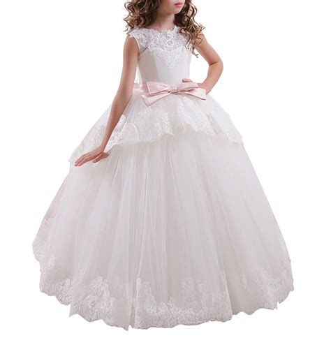 KID Collection Girls' Cinderella Tulle Flower Girl Dress - Christening.com