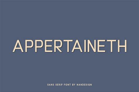 Appertaineth Font by Nan Design · Creative Fabrica