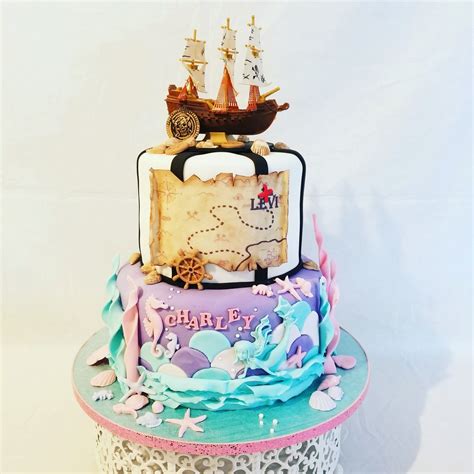 Pin by Sofía De La Mora on Pirates | Mermaid birthday cakes, Combined birthday parties, Birthday ...