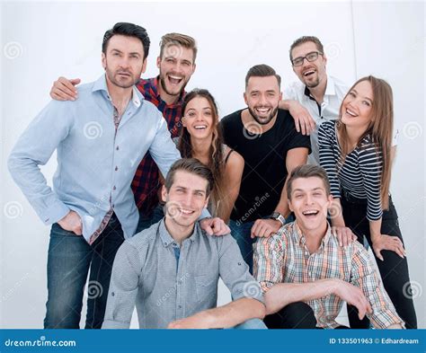 Group Portrait of Creative Business Team Stock Image - Image of group ...