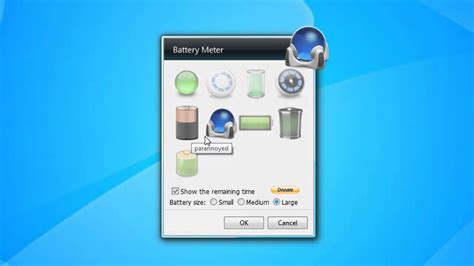 Battery Meter 2 Widget for Windows 7 - YouTube