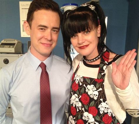 Abby and new NCIS guest star @ColinHanks ~http://twitter.com/PauleyP ...