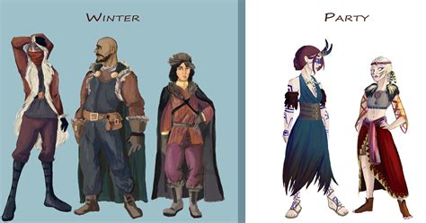 [ART] Formal Wear + Winter Wear of Party : r/DnD