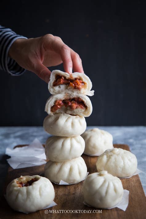 Soft Fluffy Char Siu Bao (Chinese Steamed BBQ Pork Buns)