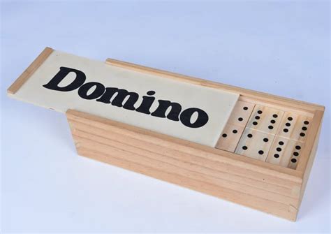 Domino Game Set Double 6 Tile Professional Domino Games Wooden Box ...