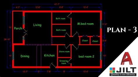 Basic Floor Plan Autocad