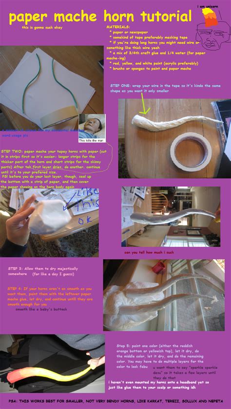 Paper Mache Horn Tutorial by Aorean on DeviantArt | Cosplay tutorial ...