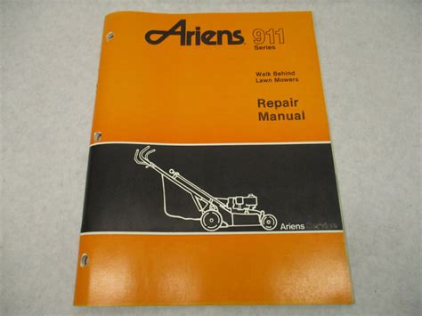 RM-911 1987 Ariens 911000 Series Walk Behind Lawn Mowers Repair Manual | Green Bay Propeller ...