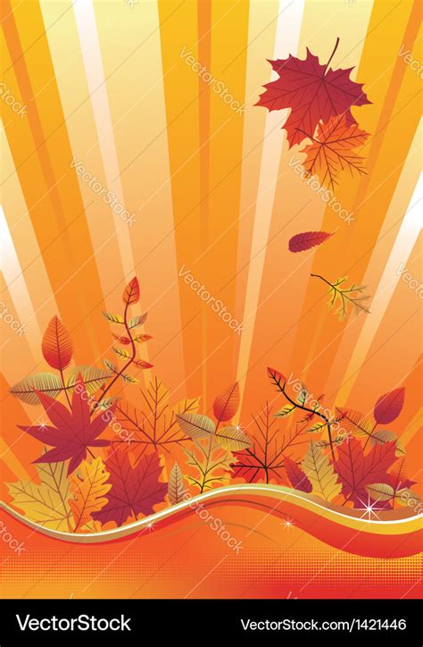 Autumn season background Royalty Free Vector Image