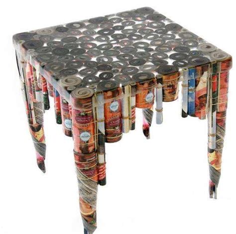 creative-furniture-of-junk-paper | Recycled furniture, Paper furniture, Magazine table