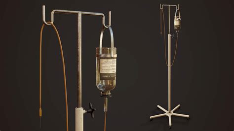 Hospital Drip Stand - 3D Model by Tatiana Gladkaya