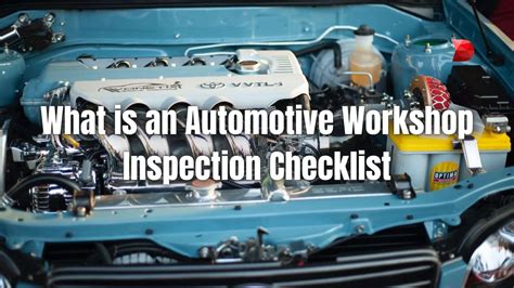 Automotive Workshop Inspection Checklist Guide - DataMyte