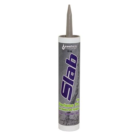 Sashco Slab Concrete Crack Repair Sealant, 10.5 Ounce Cartridge, Gray Pack of 12 - Walmart.com