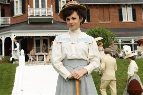 Dr. Emily Grace at croquet match | Murdoch mysteries, Murdock mysteries, Mens costumes