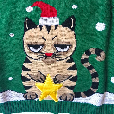 Grumpy Cat Tacky Ugly Christmas Sweater - The Ugly Sweater Shop