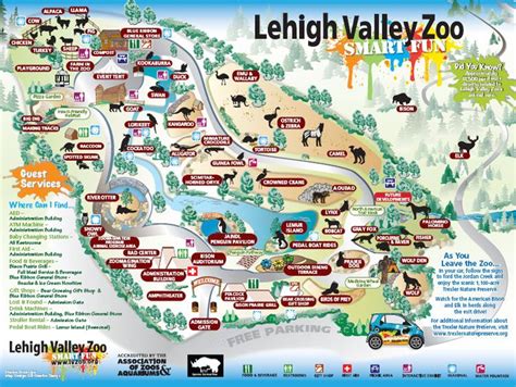 Lehigh Valley Zoo - Smart Fun | Zoo map, Lehigh, Lehigh valley