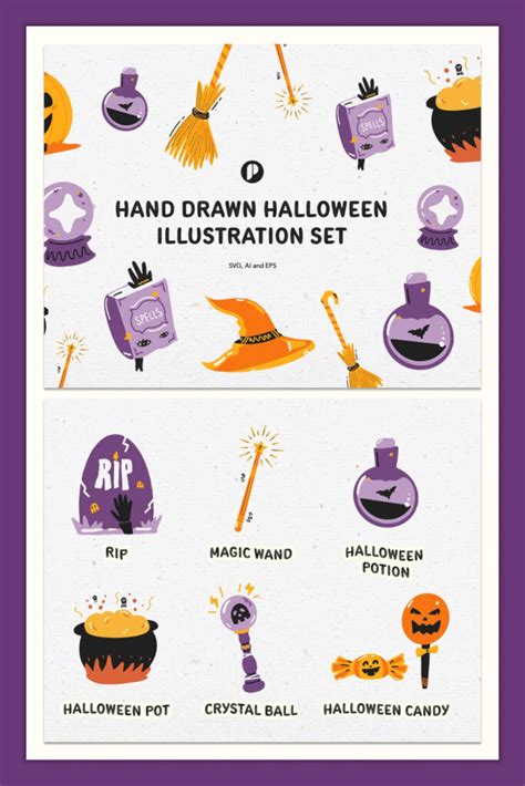 Hand Drawn Halloween Illustration – MasterBundles