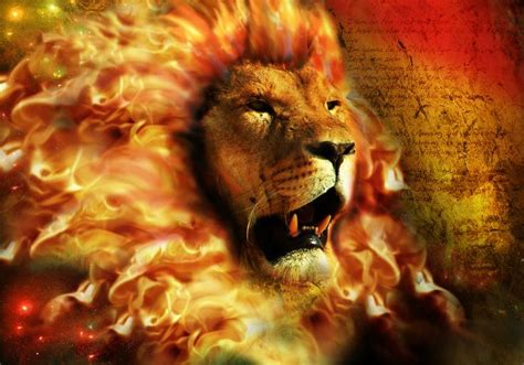 Artistic - Animal - Lion - Fire - Flame - Cgi - Digital Art ...