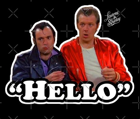 "Hello Lenny and Squiggy Retro Laverne and Shirley 70s Tribute" by 90snerd | Redbubble