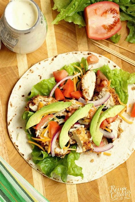 Crispy Chicken Wrap - Diary of A Recipe Collector