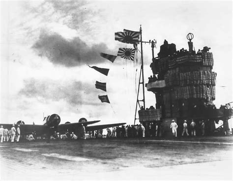 Lt Shindo s A6M Zero on carrier Akagi before raid on Pearl Harbor ...