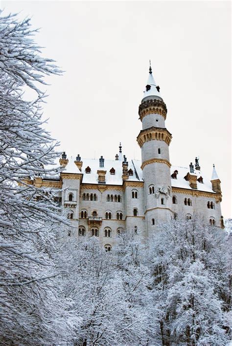 Neuschwanstein Castle, Schwangau. Winter. Stock Image - Image of winter, landscape: 198492089