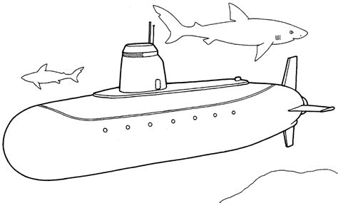 Submarine Coloring Pages To Print - Coloring Home