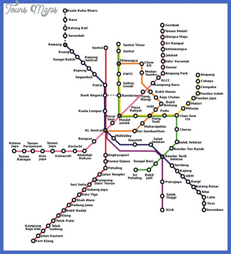 Malaysia Metro Map - ToursMaps.com