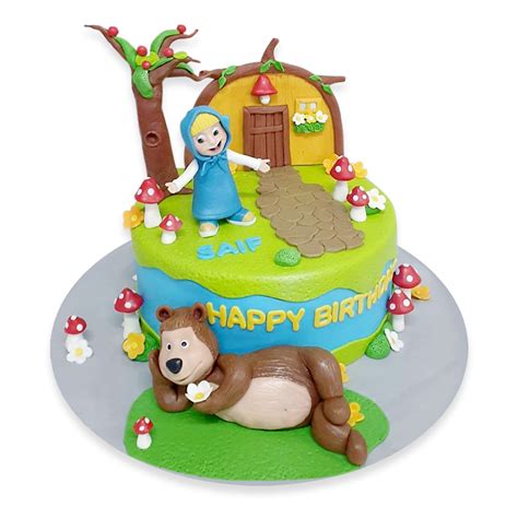 Masha And The Bear Cake | French Bakery Dubai