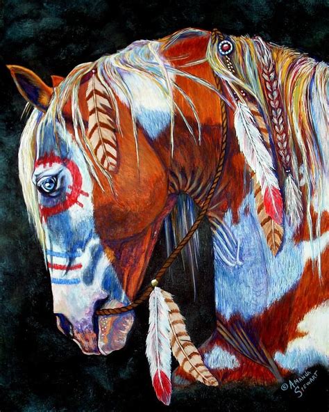 Indian War Pony Painting - Indian War Pony Fine Art Print | Native american horses, Horse art