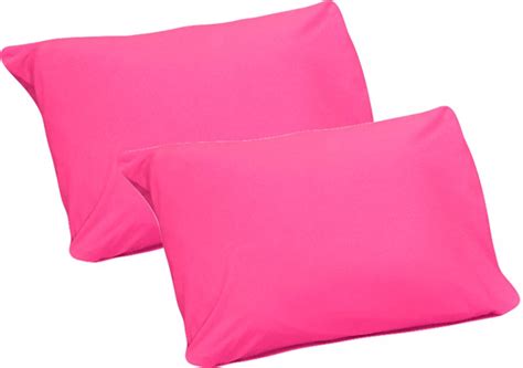 Jersey Knit Pillow Cases/2 Pc./Hot Pink - ITEM #JKP-2P-HT-PNK