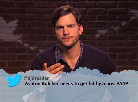 Ashton Kutcher from Celebrity Mean Tweets From Jimmy Kimmel Live! | E! News