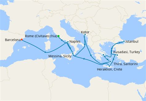 Mediterranean with Greek Isles, Italy & Turkey from Rome, Princess Cruises, 5th August 2023 ...