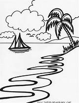 Tropical Island Coloring Pages  Home sketch template