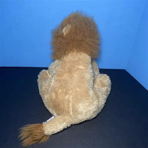 AURORA LION PLUSH Stuffed Animal Big Cat Soft Plush Brown Toy Lovey ...
