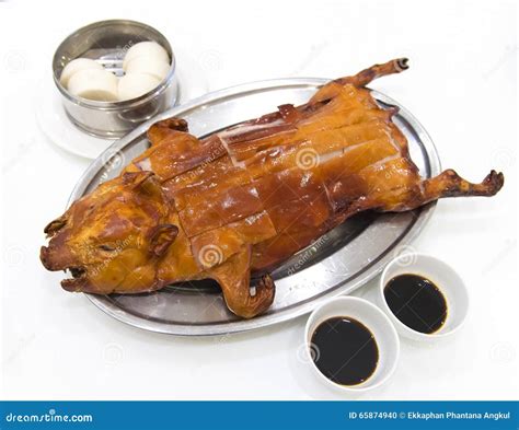 BBQ Suckling pig stock photo. Image of celebration, barbecue - 65874940