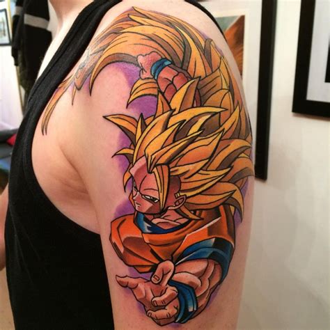 Dragonball Z Super Saiyan Goku Tattoo | Dragon ball tattoo, Geek tattoo ...