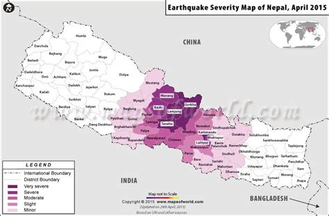 Areas affected by Earthquake in Nepal | Earthquakes in Nepal