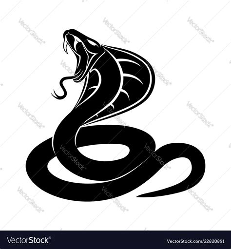 Cobra snake sign Royalty Free Vector Image - VectorStock