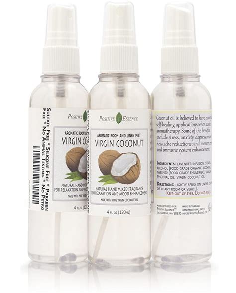 Virgin Coconut Linen and Room Spray 120ml | Positive Essence