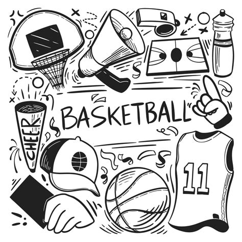 Free Basketball Doodle Art