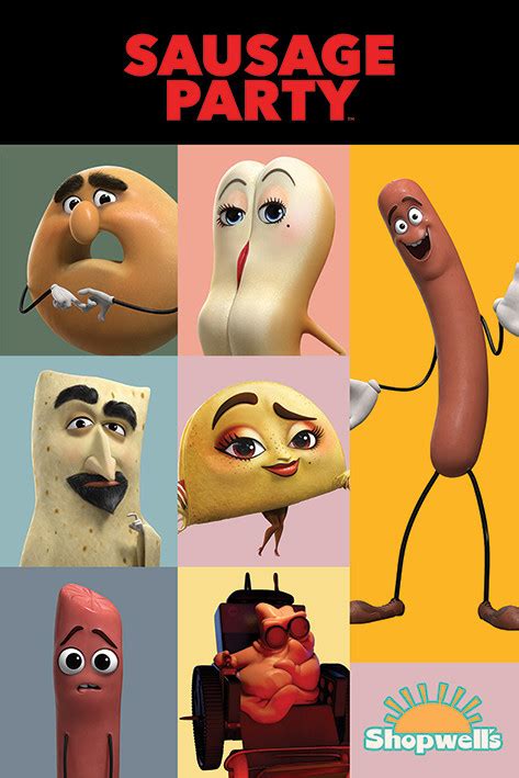 Sausage Party - Characters Póster, Lámina | Compra en Posters.es