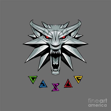 White Wolf Sigil - Drawing by Natalia Namaga - Fine Art America