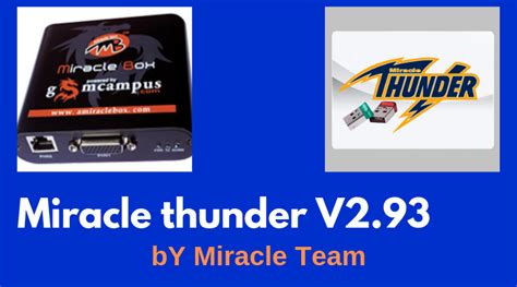 Miracle Box Ver 2.93 Latest Version [Thunder Edition] 2020 | Box4gsm tool