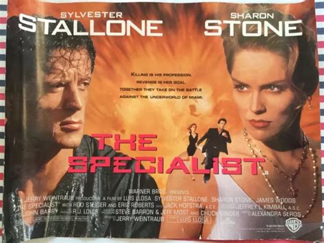 THE SPECIALIST ORIGINAL VHS Movie A3 Poster Sylvester Stallone Sharon Stone 1994 £4.99 - PicClick UK