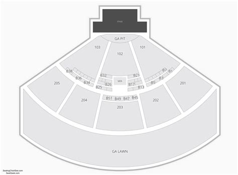 Fiddler’s Green Amphitheatre Seating Chart | Seating Charts & Tickets