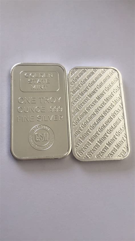 1oz Golden state mint silver bars - United Kingdom (Ungraded) - The ...