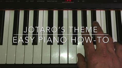 EASY "Jotaro's Theme" Piano Tutorial - Jojo's Bizarre Adventure: Stardust Crusaders OST Chords ...