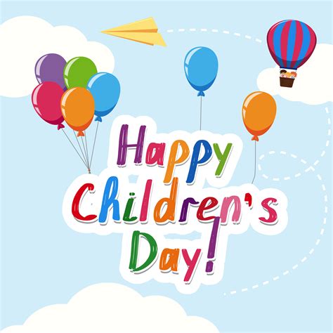 Happy children's day template 588897 Vector Art at Vecteezy