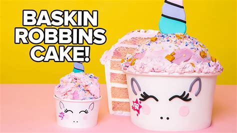 GIANT Baskin-Robbins Ice Cream Made of CAKE!